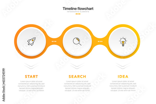 Timeline infographic design with 6 options or steps. Infographics for business concept. Can be used for presentations workflow layout, banner, process, diagram, flow chart, info graph, annual report.