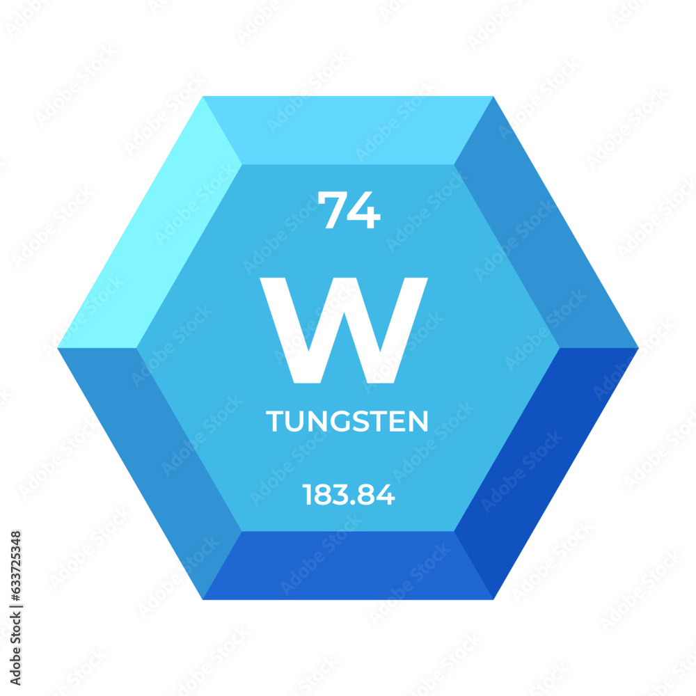 Tungsten is chemical element number 74 of the transition metal group