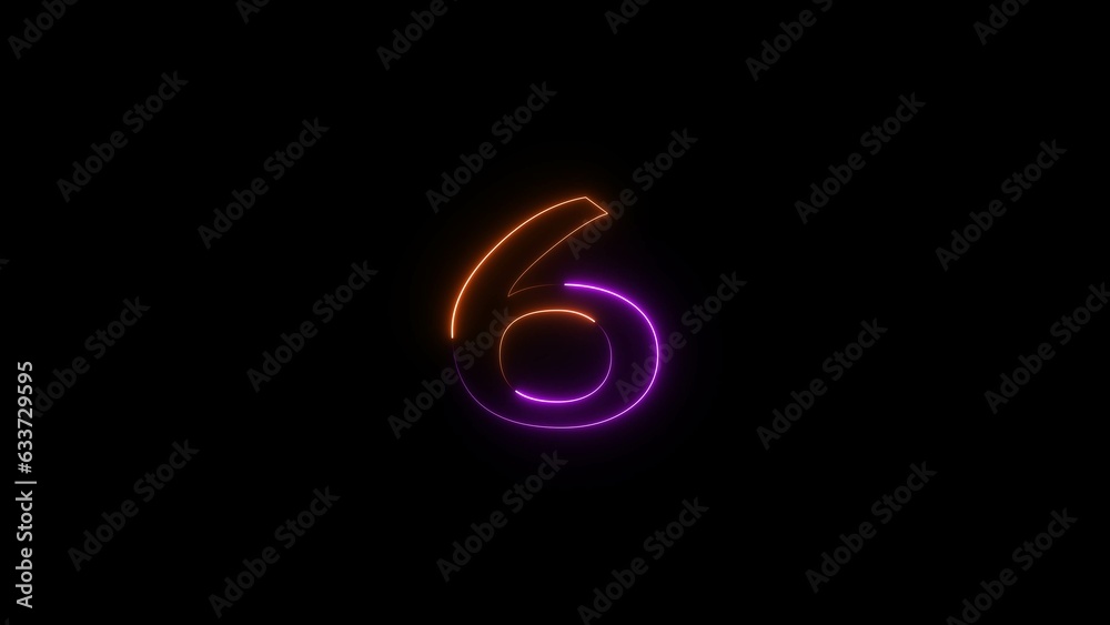 abstract glowing neon count down number illustration background abstract glowing neon count down number illustration background