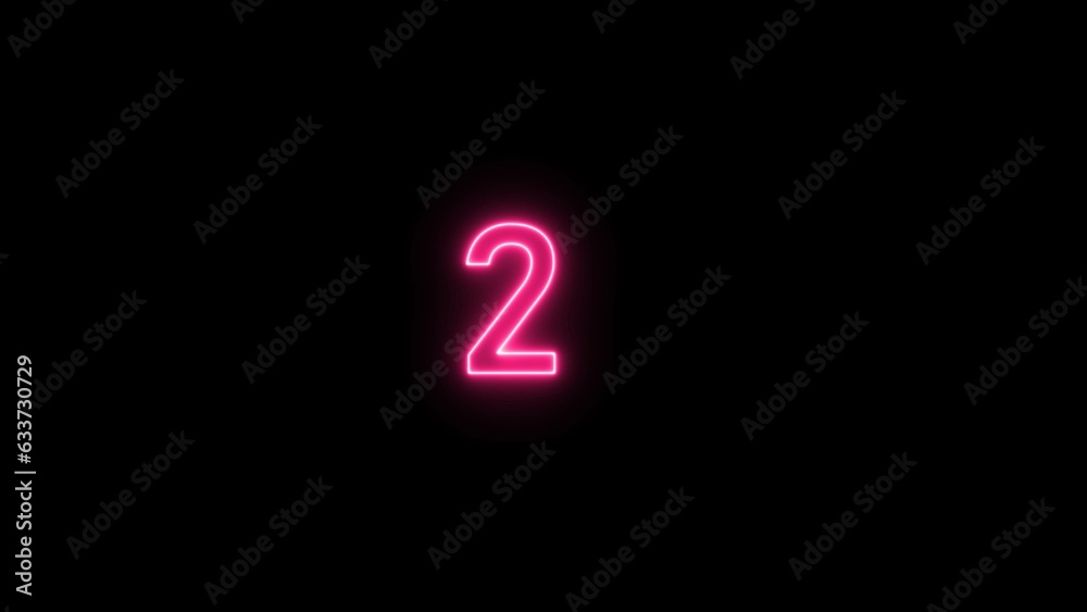abstract glowing neon count down number illustration background abstract glowing neon count down number illustration background