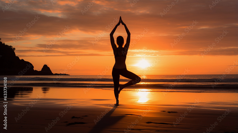 Finding Inner Peace and Wellness Through Yoga Practice at Dusk