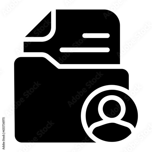 folder glyph icon