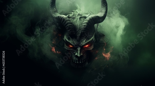 dark devil skull