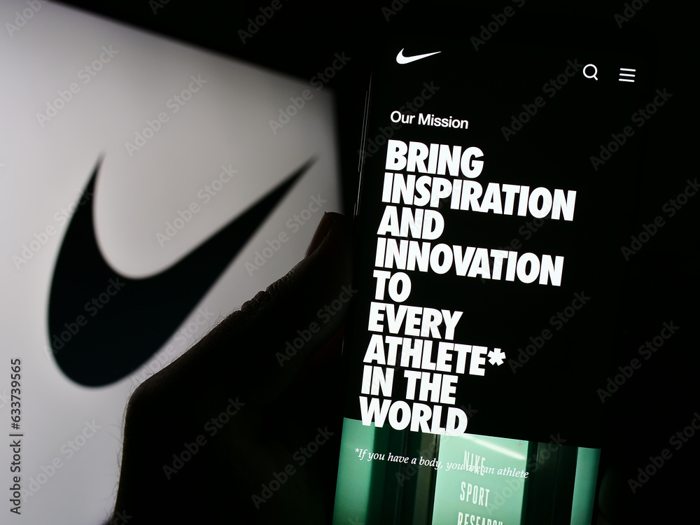 Stuttgart, Germany 08062023 Person holding smartphone with website