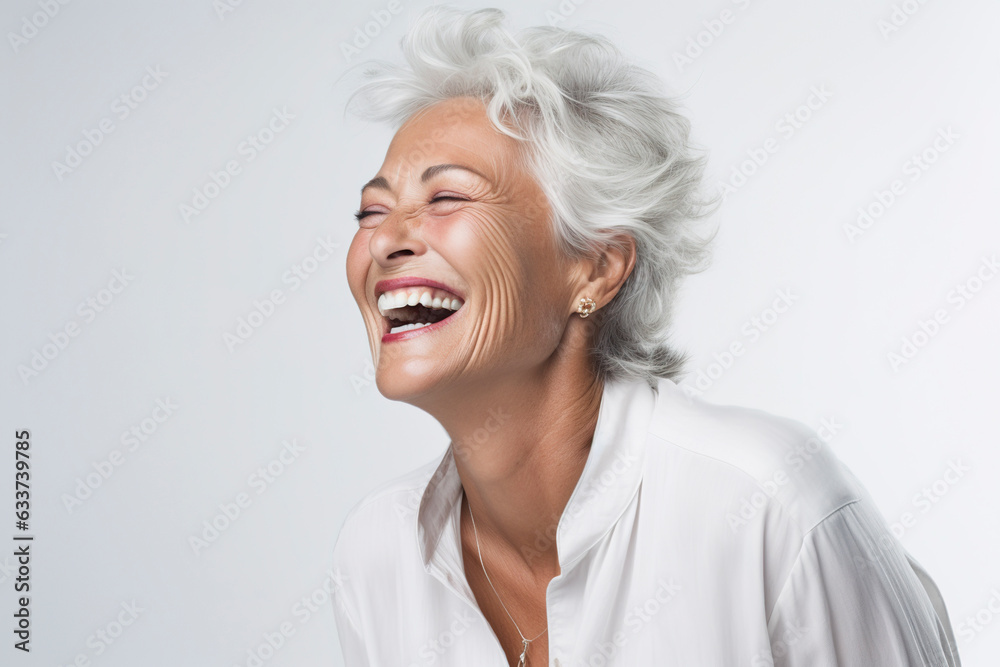 Closeup Portrait of a beautiful healty Elderly woman Closeup Portrait of a beautiful healty Elderly woman