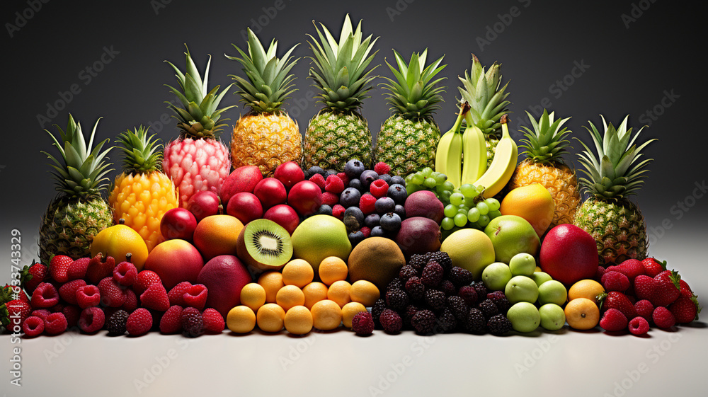 fresh fruits and berries