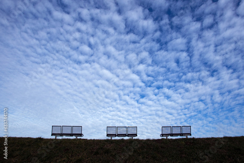 The vast blue sky and clouds sky
