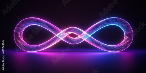 Neon abstract background photo