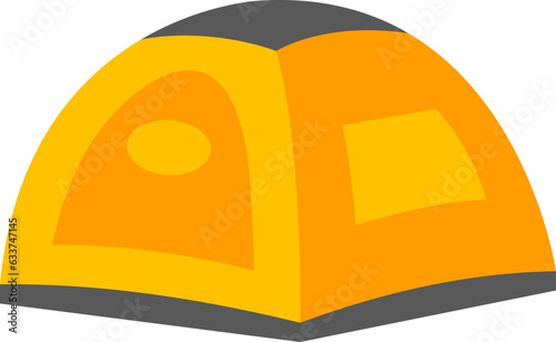Simple Outdoor Tent Illustration