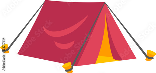 Simple Outdoor Tent Illustration