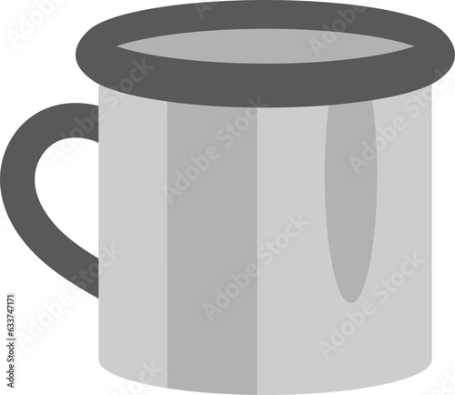 Simple Camping Mug Illustration