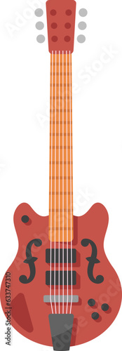 Simple Electric Guitar Illustration