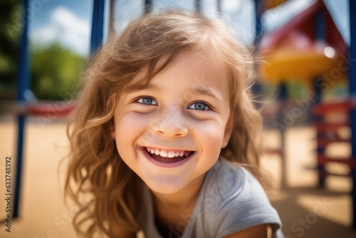 portrait of a smiling little girl