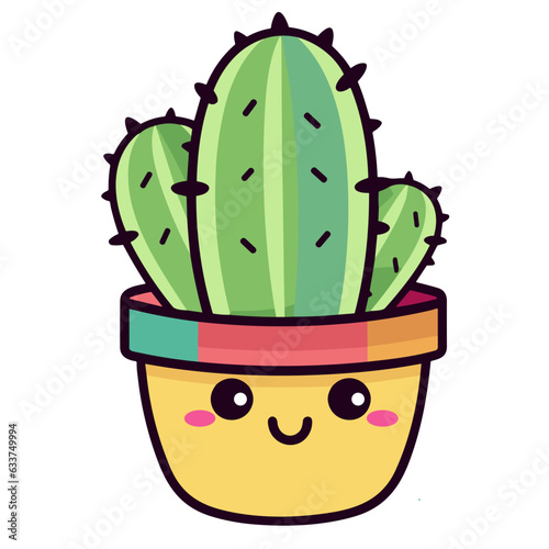 Cute Cactus Magic A Kawaii Lover's Enchantmen photo