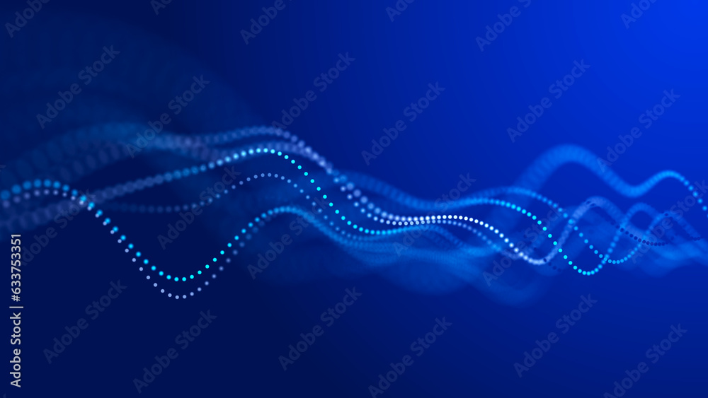 Φωτογραφία Abstract background grid of interlacing lines and dots