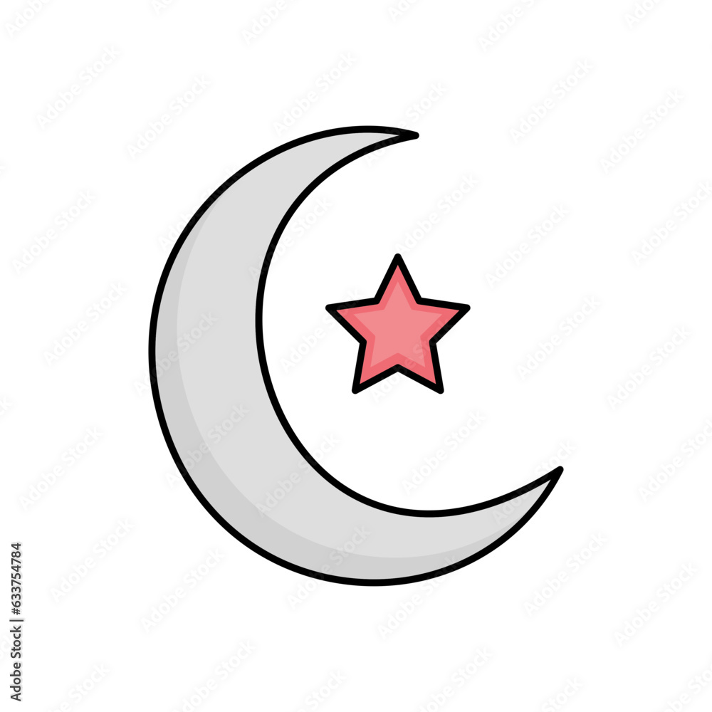 Crescent vector icon which can easily modify or edit
Crescent vector icon which can easily modify or edit