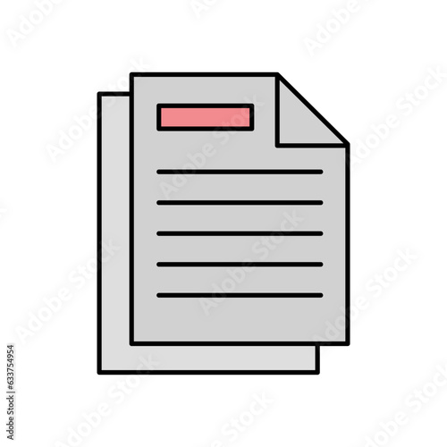 Article vector icon which can easily modify or edit


