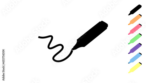 High light pen silhouette