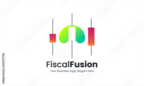 Financial Investment Logo, representing trading and financial growth in a creative way suitable for your graphic needs.