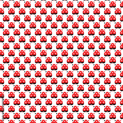  seamless red and white pattern