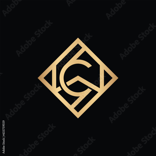 WC letter mark abstract vector logo design - wc icon design