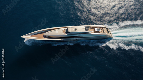 A Symphony of Luxury Afloat a Grand Yacht © Linus