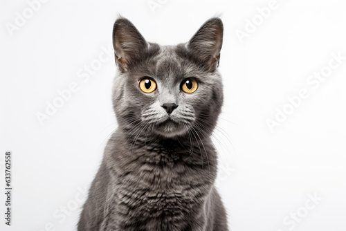 Selkirk Rex cat isolated on white background