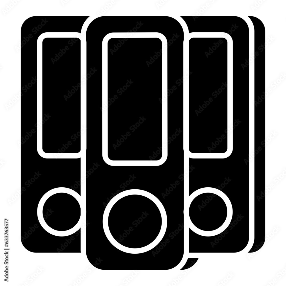 A premium download icon of binders A premium download icon of binders