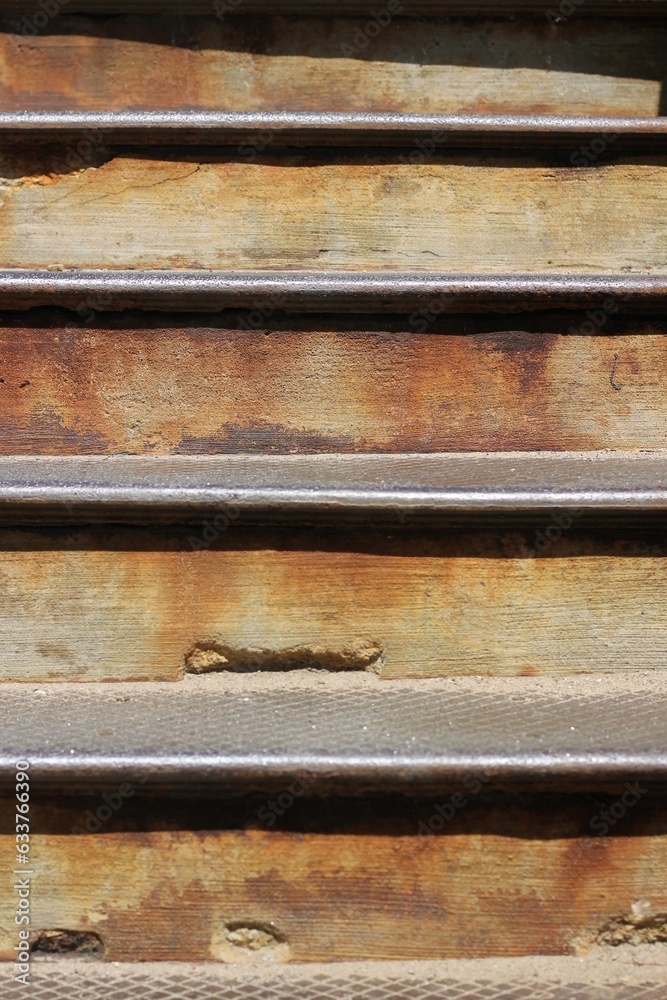Closeup of industrial stairs. Closeup of industrial stairs.