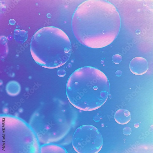 abstract blue and purple watercolor bubble background