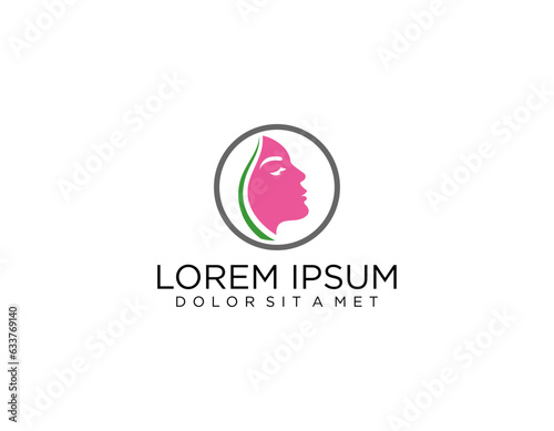 Vector logo design for beauty salon, hair salon, cosmetic