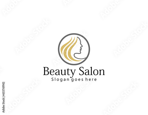 Vector logo design for beauty salon, hair salon, cosmetic