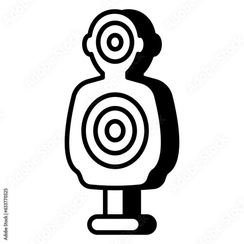 Vector design of human target board 