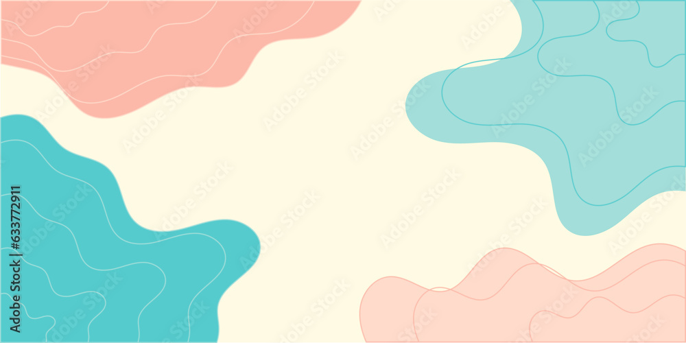 Modern abstract background with pastel color. Asthetic background.