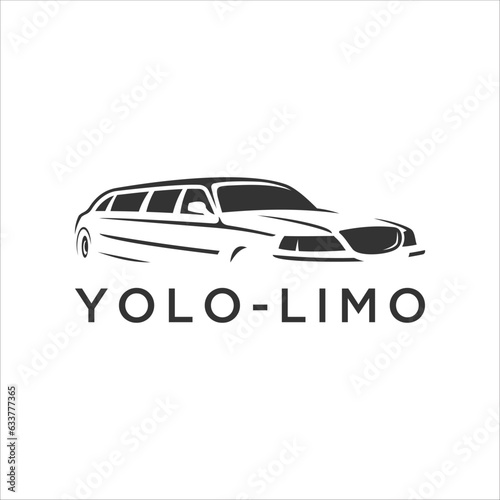 limo car logo design vector