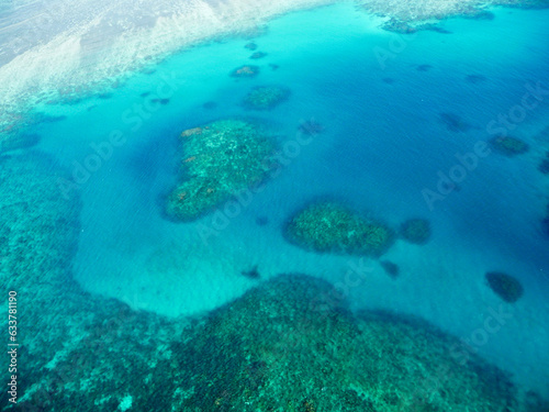 Panoramic Aerial view of the Great Barrier Reef