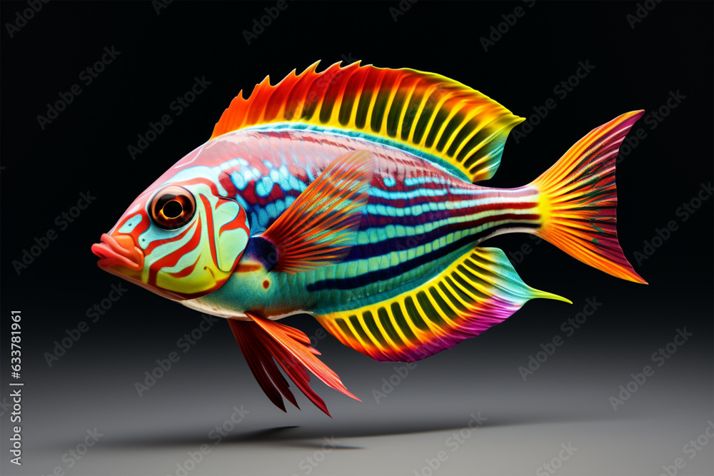 Multicolored exotic fish