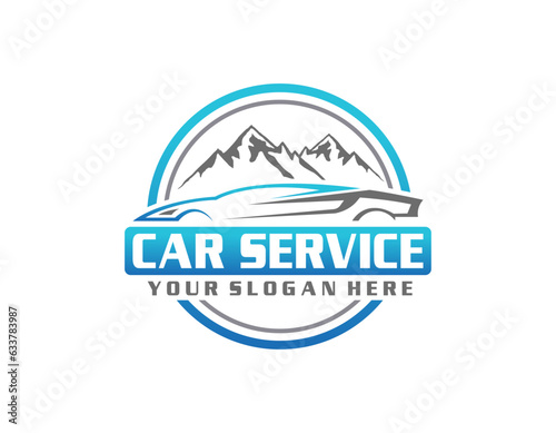 Sport cars logo illustration on white background.