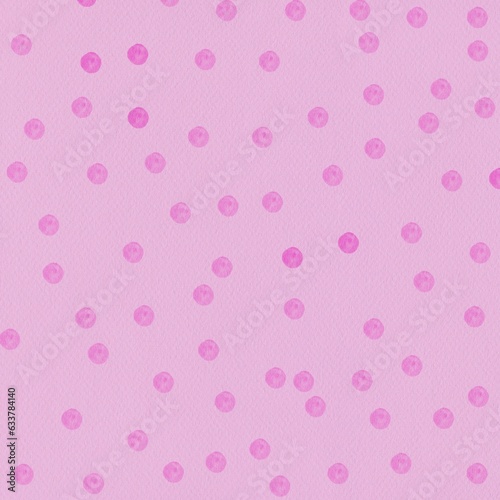 A cute and simple polka dot background in pink colors. The image has a light pastel pink color as the base and small darker pink dots as the pattern. The image has a soft and playful feel to it. 
