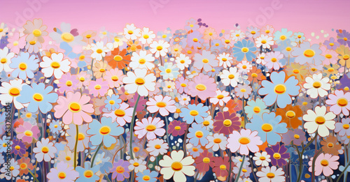Nature plant pink spring flower gardening field floral sunny summer © SHOTPRIME STUDIO