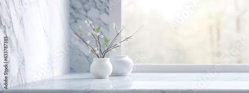 Marble counter table top in bath room background