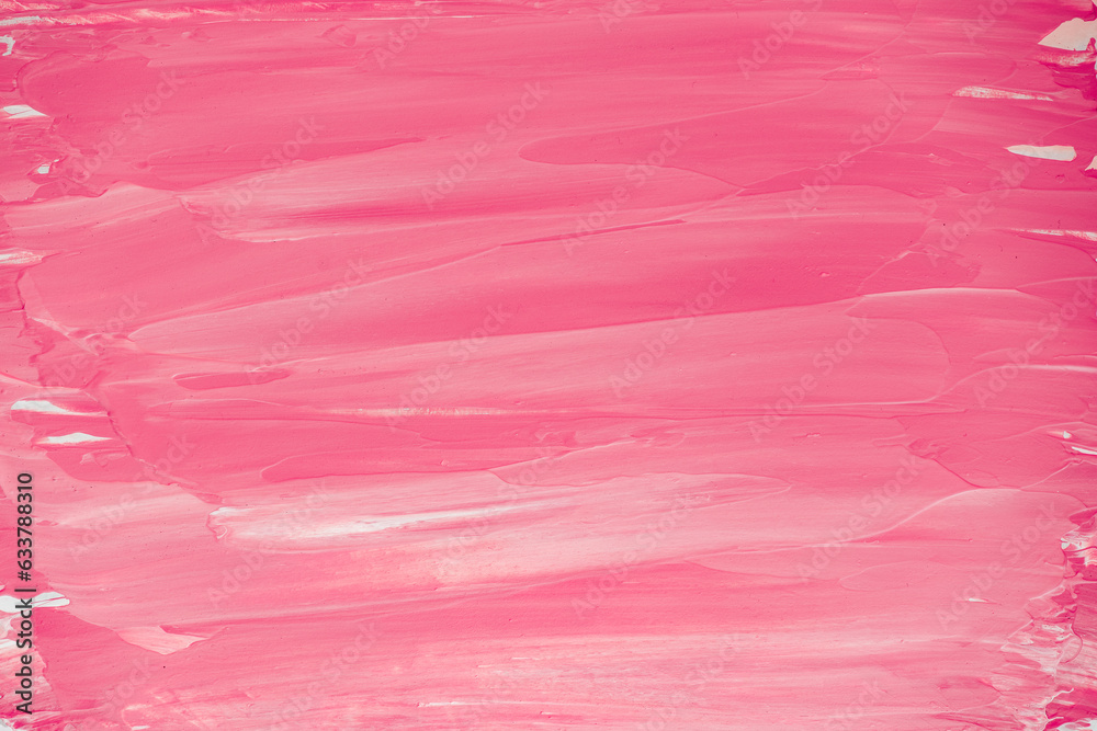 Pink abstract oil painted background, brush texture with copy space for design