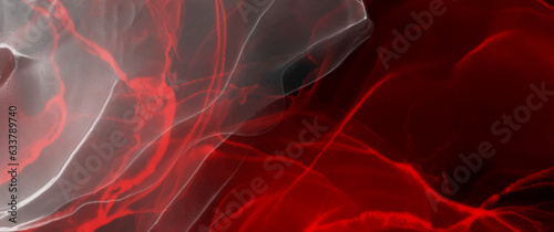 Red abstract vector background. Waves. Smoke. Romantic illustration for cover design, poster, cover, banner, flyer, cards. Red wine. Liquid.
