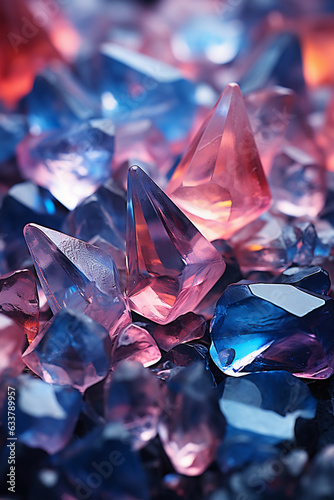 Abstract Faded Crystal texture. AI generative