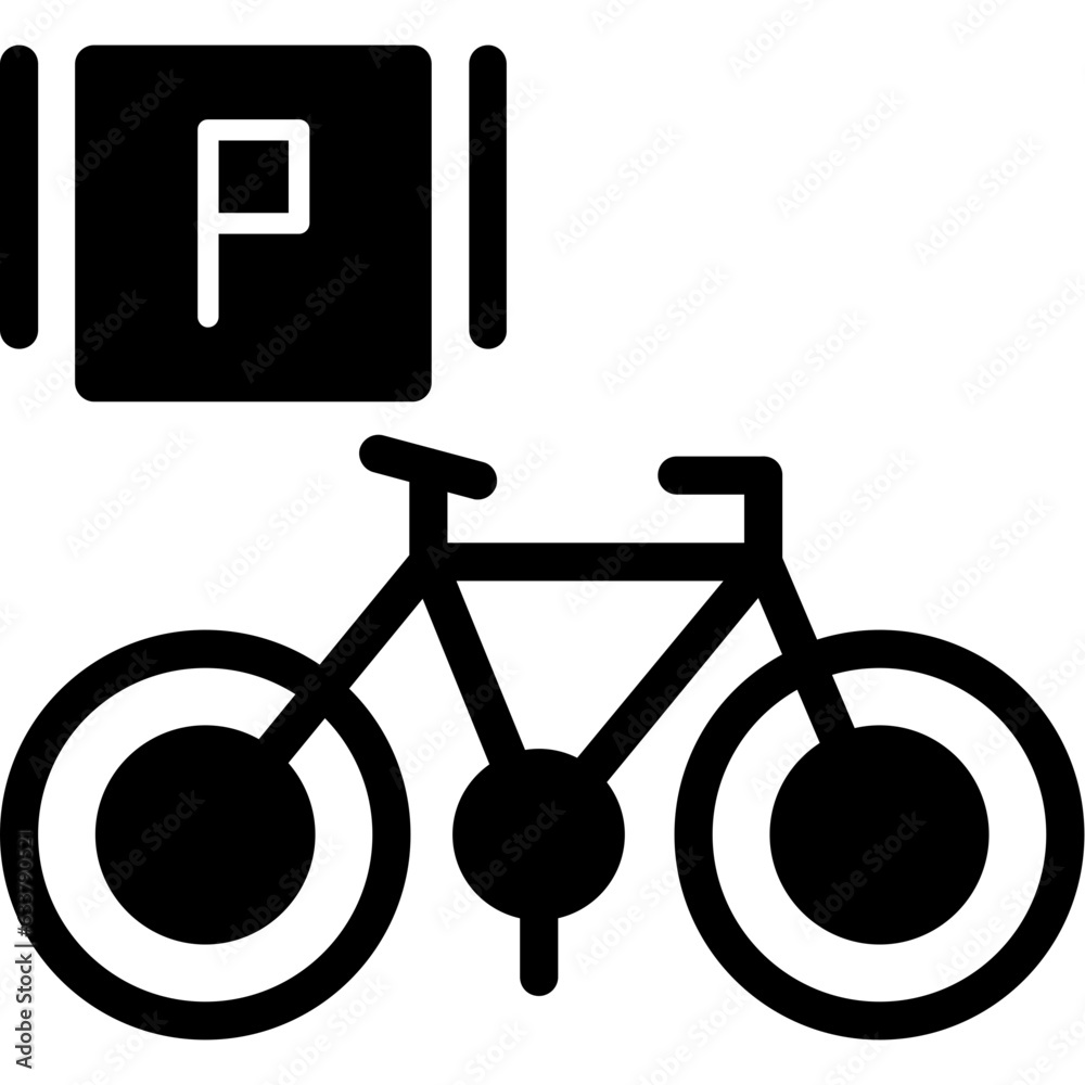 Bicycle parking Icon Bicycle parking Icon