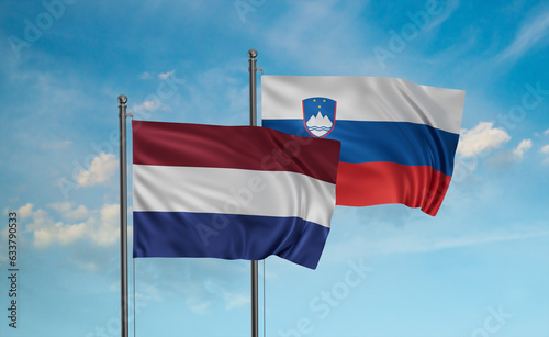 Slovenia and Netherlands flag