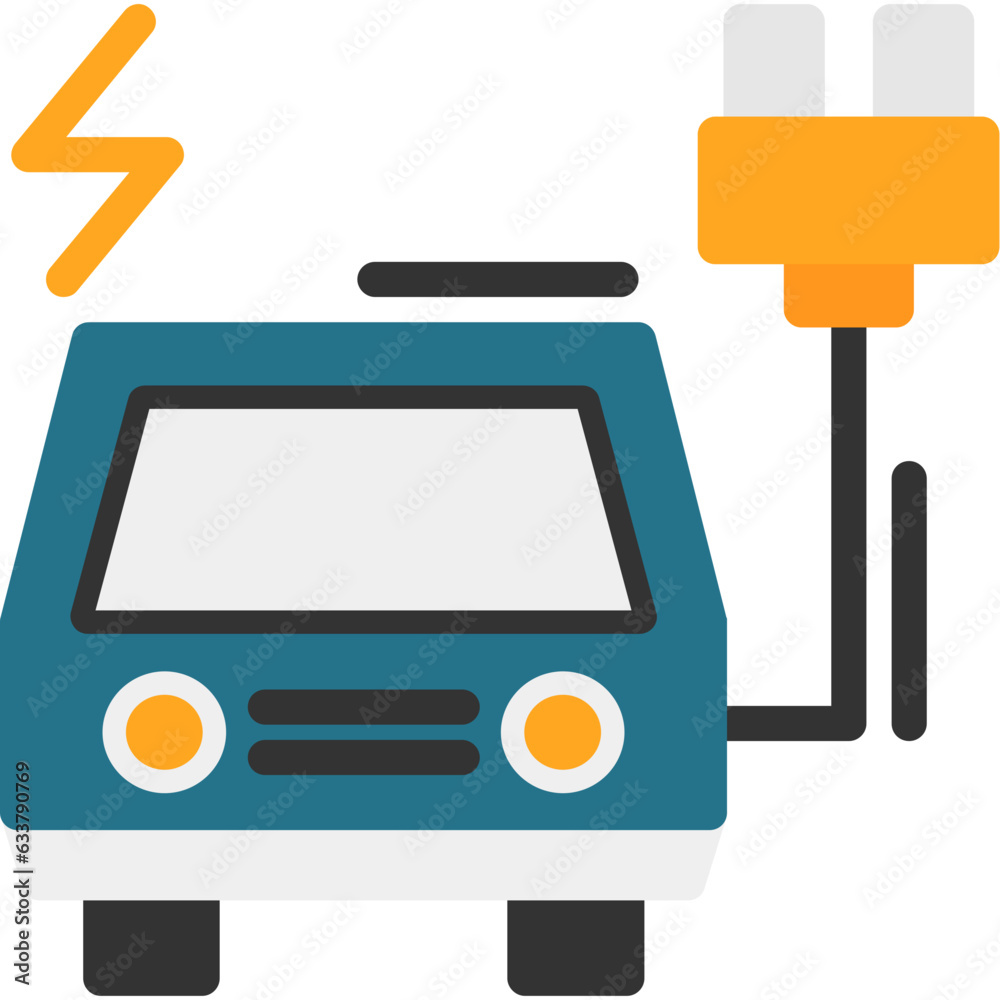 Electric vehicle charging station Icon Electric vehicle charging station Icon