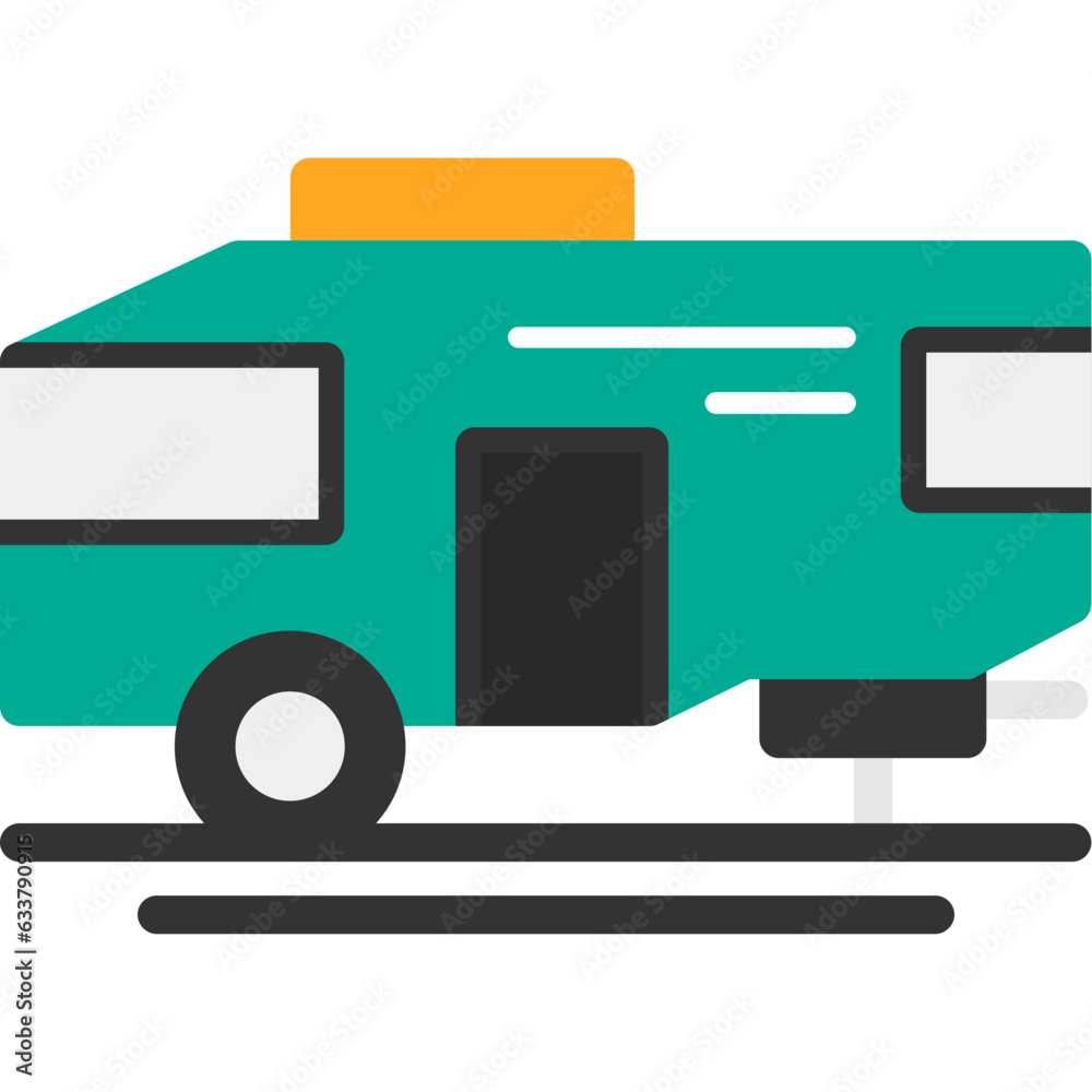 Parked RV Icon Parked RV Icon