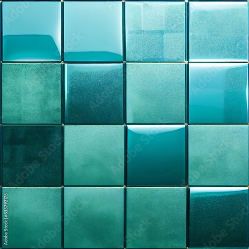 cyan tiles background