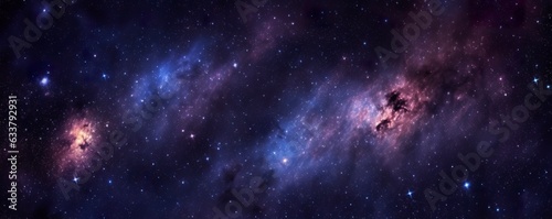 a photo of very dark starry night space taken from James Webb Space Telescope, night sky, dark black and dark blue tone, nebula © MSTSANTA